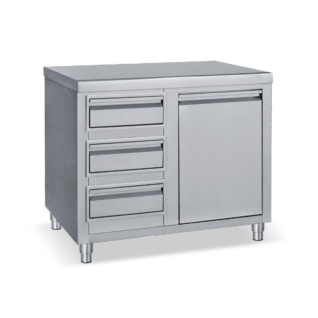 Cupboard with drawers and storage bin - BAMBAS FROST | Commercial ...